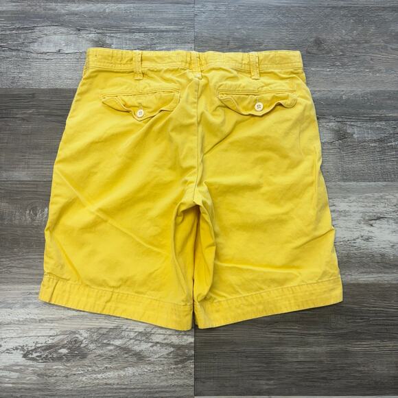 Vintage 90s Polo by‎ Ralph Lauren Yellow Mens 32x9 Relaxed Fit Chino Shorts - Picture 2 of 14